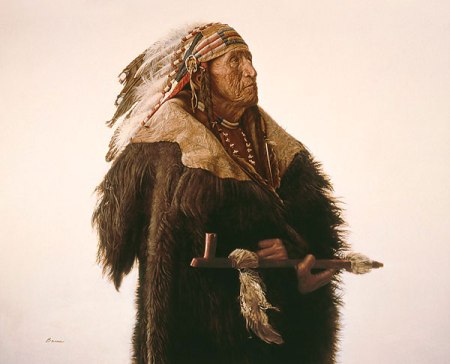JB Crow Indian with Peace Pipe