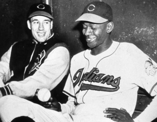 Satchel Paige Bob Feller Cleveland Indians