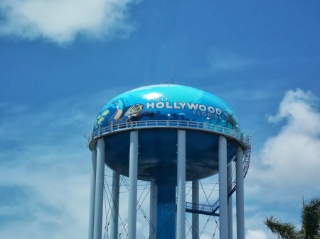 Hollywood water tower